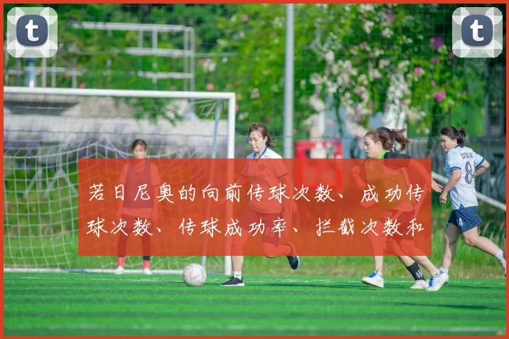 若日尼奥的向前传球次数、成功传球次数、传球成功率、拦截次数和抢断次数